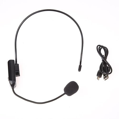 LYEAA Work microphone FM Wireless Microphone Headset Megaphone Radio Mic for Loudspeaker