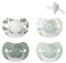 Suavinex, 4er-Set, Schnuller für Babys von 6-18 Monaten, Schnuller mit Physiologischem Sauger SX Pro aus Silikon, Symmetrisch, Superweich und Flexibel, Dreams Blue, 4 Stück