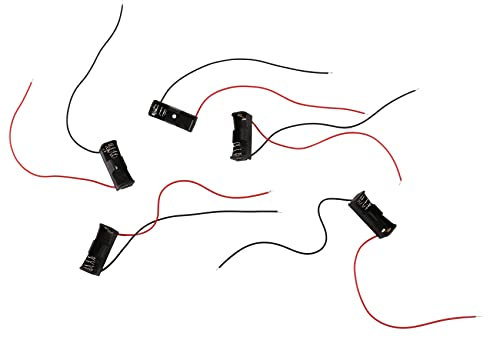 Osmond Lot de 5 boîtiers de piles 23A/A23 (12 V) Noir