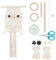BEUNITONE Makramee-Kit für Anfänger, Eule, DIY-Makramee-Set mit Anleitung und Video, Wandbehang, Zubehör, Traumfänger-Set, 21 cm x 21 cm x 4 cm, Unisex, Bohème, Macrame, nicht zusammenklappbar