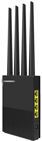 Router de doble banda de 1200 Mbps 2.4G+5Ghz RJ45 Wan/LAN Smart Access Point Router 4 * 5dBi Antena Router