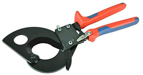 Abisolierzange/-schneider/-crimpzange Ratschen-Kabelschneider zum Schneiden von Kupfer-Aluminium-Kabeln 380 mm² / 52 mm Durchmesser Max. Kabelscherdrahtschneider für Abisolieren elektrischer Drähte un