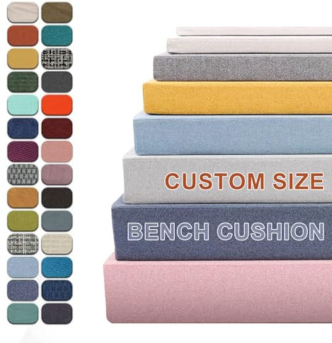 Aocase Benutzerdefinierte Sitzkissen Bank, Benutzerdefinierte Bierbankauflagen, Bankauflage Stuhlkissen für Fensterbank, Rutschfester BankauflagenIdeal Polsterauflagen für Gartenpartys,Dicke 5CM