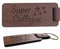 Cadeau Collègue Porte Clés en Bois de Noyer Cuir et Laiton Porte Clé Personnalisé aspect naturel et chaleureux porte clef original Bureau