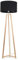 ValueLights | Natural Wood Tripod Floor Lamp with Black Fabric Drum Lampshade Living Room Light | Floor Lamps, Home Décor & Improvement Essential | Included LED Bulb