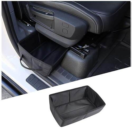 PIUGILH Car Storage Box Under Seat Suitable for INEOS Grenadier 2020-2024, Car Seat Organiser Storage Box with Handle, Hidden Foldable Car Seat Organiser Under Seat