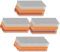 SITLDY 21 Degree Framing Nails 400 Count, 4 SIZES (2+2-1/2+3.0+3-1/2 Ring Shank), Full Round Head Hot Dipped Galvanized, 100 per Size, Assorted Size, for 20 to 22 Degree Framing Nailer