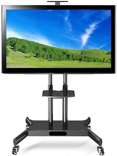 SaryEdge Mobile TV Cart, Rolling TV Stand, for 32 to 70 Inch LED LCD Flat Panel Screen,Swivel Portable Universal Trolley TV Stand for Hospitals Classrooms Company(