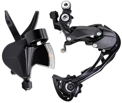 Qdkpgls Kompatible Mountainbike-Schalthebel SL-M3100 RD-M3100-SGS Schaltwerk-Kit Fahrradteile ALIVIO 1X9 Speed Shifter Kit(M3100 Kit)