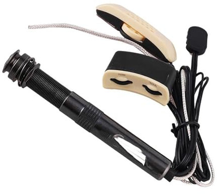 Pickup Acoustic Soundhole pickup for folk and classical guitars with microphone volume control and tail pin