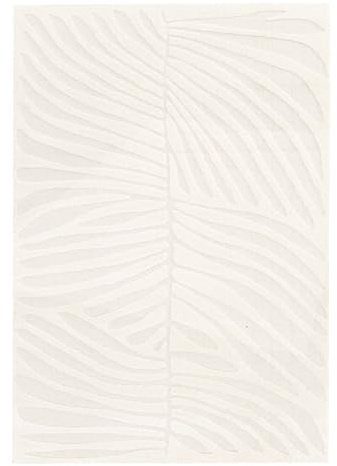 sweeek - Indoor-Teppich mit cremefarbenem Pflanzenmuster - Lily