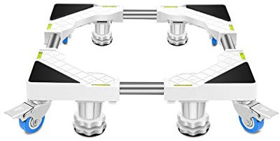 Washing machine base Movable Base Washing Machine Trolley with 4 Locking Wheels Universal Refrigerator Holder stand 45-65cm Washer and Dryer Stand Appliance Refrigerator Pedestal to Move Appliances
