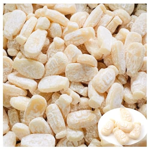 Retro Milk Bottle Shaped Dusted Gums Milky Pick n Mix Bulk Sweets - Brt (1Kg)