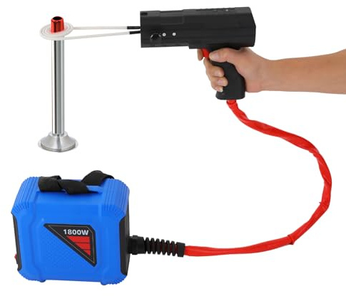 1800W Induktionsheizgerät, 800℃ Induktion Schraubenlöser Tragbar Magnetischer Induktionsheizer mit 4 Induktionsspulen, für Verschiedenen Schrauben, Muttern, Zahnrädern