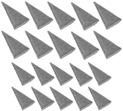 VALICLUD Coin de Hache Métallique 20 Pièces pour Fixation de Manche, Fer | Remplit les Jeux de L’outil, Réduit le Jeu du Manche, pour Marteau et Usage Domestique