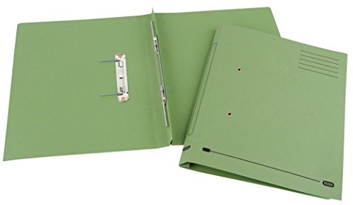 ELBA Spirosort Transfer Spring Files, 36mm Capacity Foolscap Green - Pack of 25