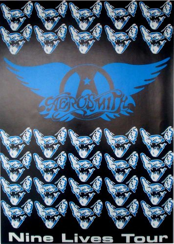 Aerosmith - Nine Lives Tour - Musik Hard Heavy Rock Poster Plakat Druck - Grösse 61x85,5 cm