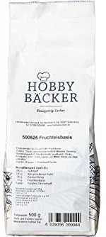 Hobbybäcker - Eispulver Fruchteisbasis, extrem cremiges Fruchteis, wie vom Italiener, selbstgemachtes Eis, Eismaschinentauglich, 500 g