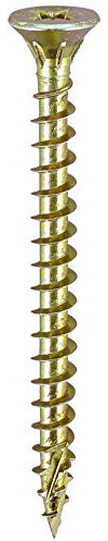 TIMCO C2 Strong-Fix Multi-Purpose Premium Countersunk Gold Woodscrews - 3.5 x 50 - Box of 200