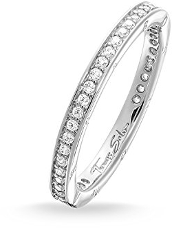 Thomas Sabo Damen-Ring Pavé Unendlichkeitsring 925 Silber Zirkonia weiß Gr. 54 (17.2) - TR1983-051-14-54