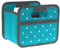 meori Faltbox Mini in Azurblau mit Punkten – Kleine Klappbox mit Griffen – Geschenkidee und Allzweck Aufbewahrungslösung - A100303 - 16,5 x 12,5 x 14 cm