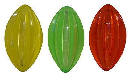 Playlearn 3 Ridged Light Up Rugby Balls | Ridged LED Tactile Sensory Toys | Used to stimulate Vision, Touch and Coordination | 3 Asst. Colours supplied