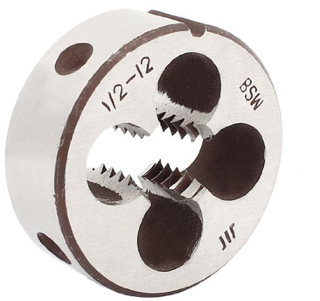 Aexit Stahl 38mm Gewerbe, Industrie & Wissenschaft Außendurchmesser 1/2 BSW Schraube Gewinde Runde Gesenk Labor- & wissenschaftlich genutzte Produkte Werkzeug de