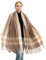 Longwu les femmes doux cachemire écharpe en laine de grandes pashminas châle et enroule chaleureuse a volé couverture Couleur caramel
