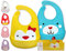 TheBDM Bavaglini Silicone Raccoglipappa Regolabile - Impermeabile, Inodore, Lavabile, Anallergico, Antimacchia, BPA Free (Yellow)