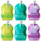 ChooMee SnakPack TropiColor Wiederverwendbare Aufbewahrungsbeutel für Babynahrung, Smoothies und Pürees, sicherer Doppelverschluss-Reißverschluss, breiter Boden, BPA-frei, 237 ml, TropiColor 6 CT
