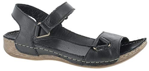 Andrea Conti Damen Sandalette Sandale, schwarz, 38 EU