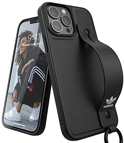 adidas Compatible with iPhone 13 Pro Max 6.7 Case, Originals Shaped Case, Protective Case with Grip Stand, Black