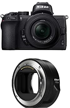 Nikon Hybride Z50 + Objectif Z DX 16-50mm f/3.5-6.3 VR +Nikon Bague d'adaptation FTZ II JMA905DA Noir