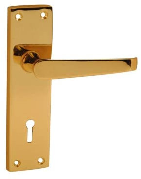 VIBE Victorian Premium Straight Lever Lock 40mm x 150mm on Brass Door Handle Victorian Premium Straight Lever Lock 40mm x 150mm on Brass for Internal Doors