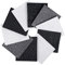 Craftido -24 Optionen- 100% Baumwolle Quiltingstoff Bündel 10pcs Fat Quarters 18x21 (46x53cm) -Mittleres Gewicht 5.2oz- für Quilting, Nähen Projekt, Patchwork, DIY Handwerk - Monochrome