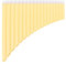 Flûte de Pan, C Key Pan Pipes avec Sac de Transport en Carton pour Enfants Adultes Débutants Personnel Enseignant(Jaune)