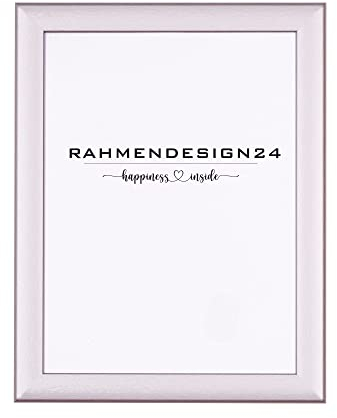 Rahmendesign24 Bilderrahmen Fiona 70x100 Alu gebürstet Fotorahmen, Wechselrahmen, Posterrahmen, Puzzlerahmen