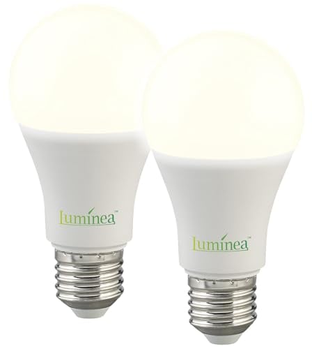 Luminea LED Dämmerung: 2er-Set LED-Lampen mit Dämmerungssensor, E27, 11 W, 1.050 lm, warmweiß (Glühbirne mit Dämmerungssensor, mit Dämmerungsschalter, Wand Deckenleuchte Sensor)