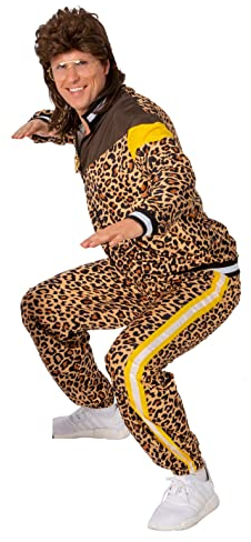 narrenkiste O7904-L-XL Leo Herren 80er Jahre Jogginganzug Sportanzug 2 TLG.Gr.L-XL