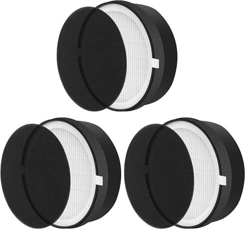 LV-H132 Replacement Filter for LEVOIT LV-H132-RF Air Purifier Replacement Filter H13 True HEPA Filter Compatible with Levoit LV-H132, 3-in-1 Filtration System 3 Pack