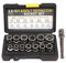 14 PCS Bolt Extractor Set, Impact Bolt & Nut Remover Socket Tool, Stripped Lug Nut Remover, Extraction Socket Set for Damaged, Frozen, Studs, Rusted, Rounded-Off Bolts & Nuts Screws (One Size 14PCS)