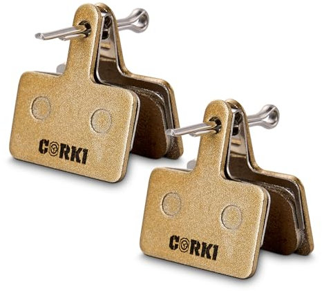 Corki Cycles 2 Paar Bremsbeläge für TRP Tektro Shimano Deore Br-M575 M525 M515 T615 T675 M505 M495 M486 M485 M475 M465 M447 M446 M445 M416 M415 M395 M375 M315 M355 C601 C501 (Metall)