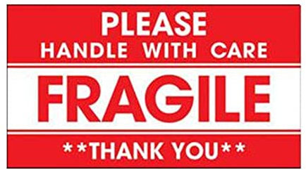 100PCS Fragile Warning Label Stickers Please Handle with Care for Goods Shipping Mark Label Tag Express Packaging Special