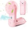JYPS Mini Portable Handheld Fan with Water Mist Spray, Folding USB Rechargeable Battery, Small Hand Held Electric Travel Pocket Fan Cooling with 3 Speeds for Kids/Home/Outdoor