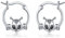 VENACOLY Alien Ohrringe 925 Sterling Silber Weltraum Hoop Ohrringe Lustiger Alien Schmuck Geschenke für Frauen und Mädchen