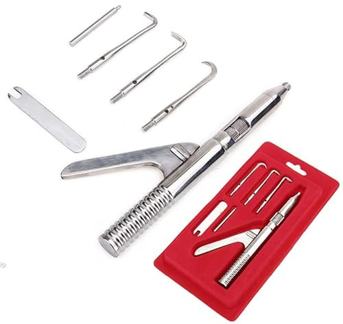 Extracteur Automatique De Couronnes Dentaires avec 3 Points De Fixation Et 1 Clé De Serrage Instruments en Acier Inoxydable