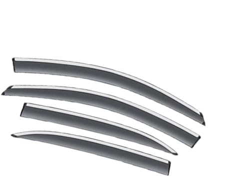 WOLWES Fenstervisier Kompatibel Mit Nissan Für Sentra B17 2013 2014 2015 2016 2017 2018 2019 Auto-Windabweiser Schutzfolie Sonnenfenster Visier Markise