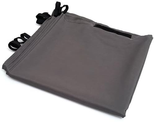 IDMarket - Lot de 2 Rideaux pour pergola 3 et 4 M Gris Panneaux muraux avec Fermeture éclair