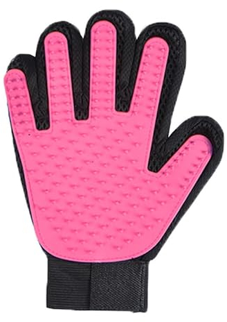 Haustier Fellpflege Handschuh, Katzenbürste Handschuh, Massage Fellpflege, Grooming Glove Hund Katze, Fellpflege Handschuh, Katzenhandschuh Bürste aus Silikon, für Deshedding, Baden und Massieren