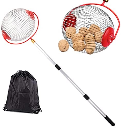 Kapaunn Obstsammler Mit Verstellbarer Teleskopstange Rollsammler Nut Collector Nusssammler Apfelsammler Früchtesammler Kugelpflücker Für Golfbälle Tennisbälle